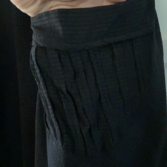 April May Black silk dress Sz M - Picture 3 of 4